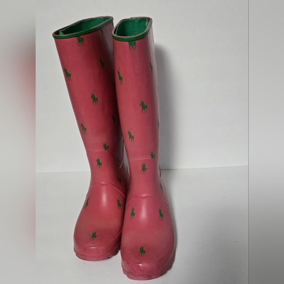 Polo Ralph Lauren Pink Womens Rain Boots - Picture 3 of 16